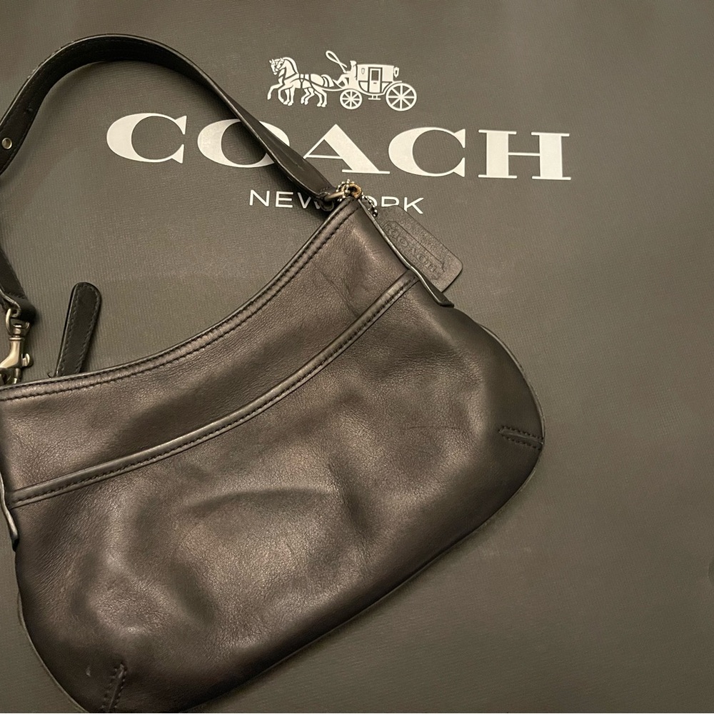 Vintage Coach Black Legacy Demi Pouch 9295
